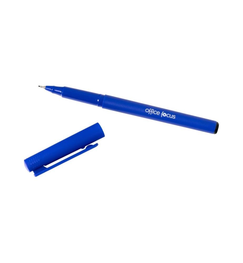 office focus - Fineliner office focus - Bleu, 12 pièces