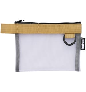 KOLMA - Sac à accessoires Nylon Bag A6 Transparent / Sable