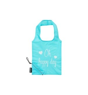 KOLMA - Einkaufstasche RPET «Oh happy day» Mint