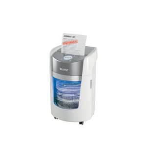 Leitz Bürogeräte - Déchiqueteuse de documents IQ OptiMax Small Office 350 P-5, 22 l, blanc
