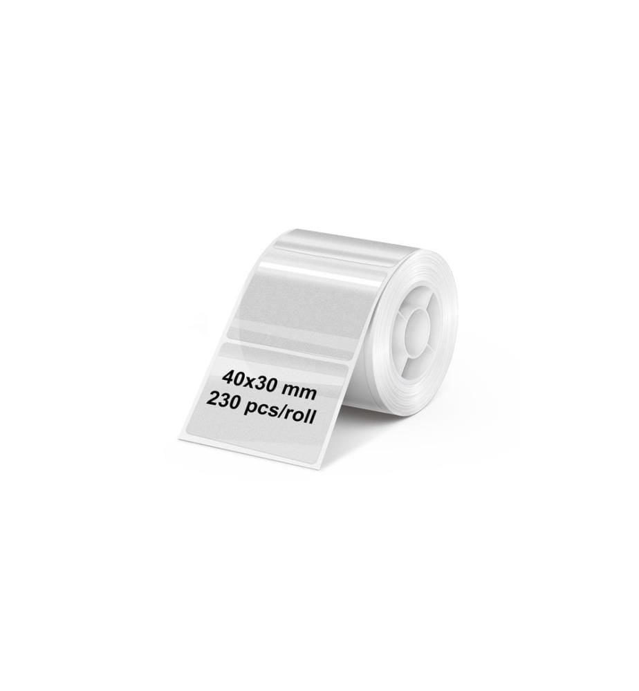 Olympia - Rouleau d'étiquettes pour PM220, 40 x 30 mm, transparent
