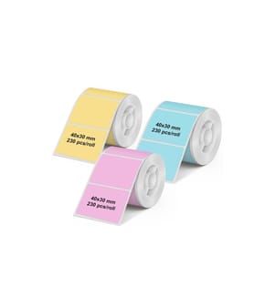Olympia - Etikettenrolle für PM220, 40 x 30 mm, farbig, 3 Stück