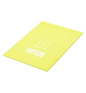 KOLMA - Fiche de bloc-notes NOTES A5 Jaune, 50 feuilles