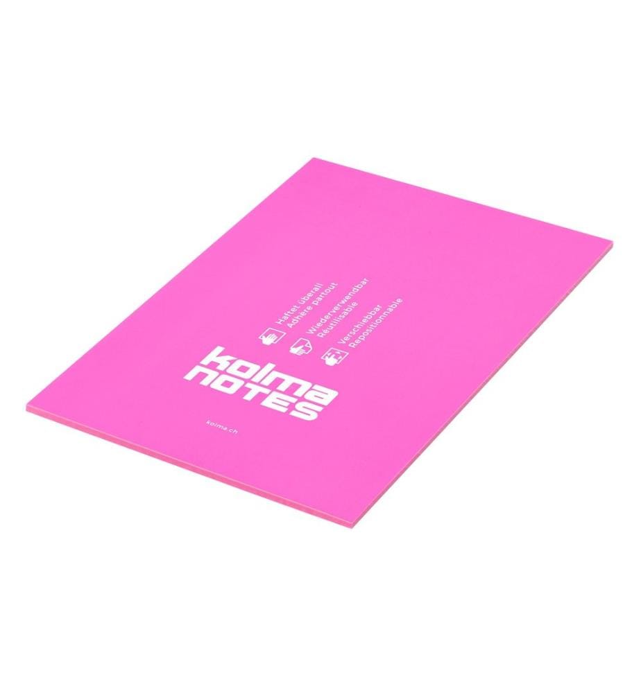 KOLMA - Notizzettel NOTES A5 Pink, 50 Blatt