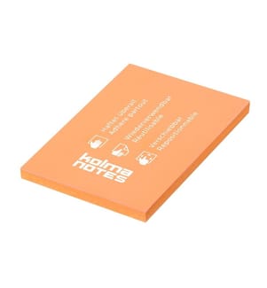 KOLMA - Fiche de bloc-notes NOTES A7 Orange, 100 feuilles
