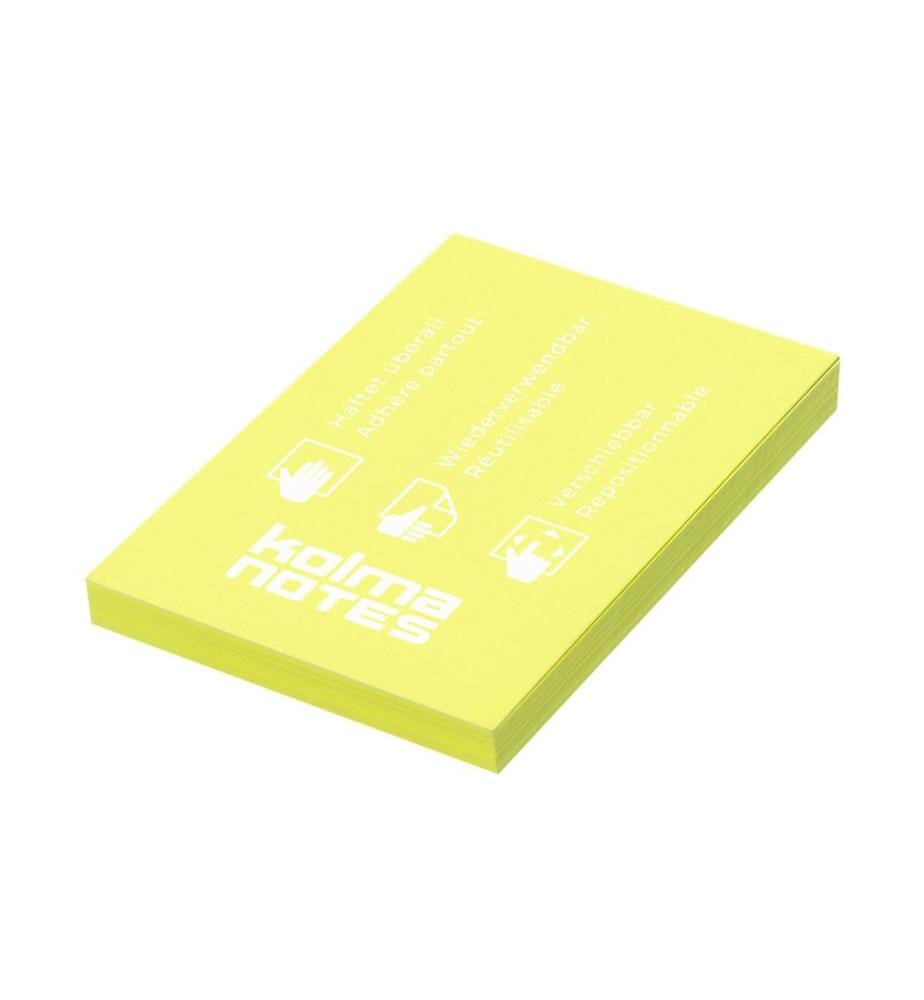 KOLMA - Notizzettel NOTES A8 Gelb, 100 Blatt