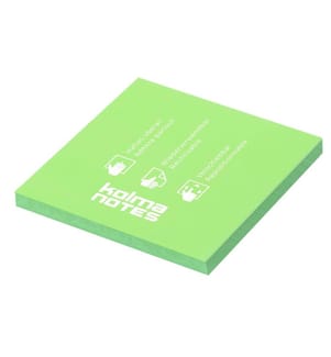 KOLMA - Fiche de bloc-notes NOTES 76 x 76 mm Vert clair, 100 feuilles