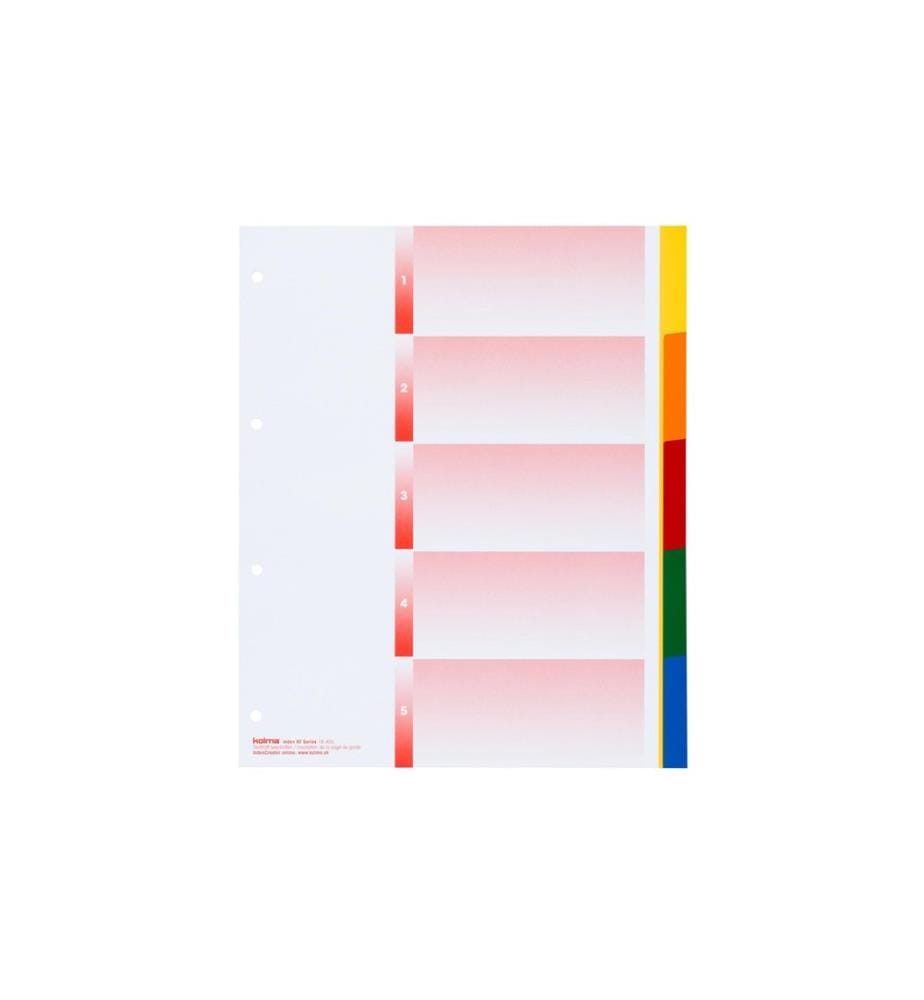 KOLMA - Registre A4 XL KOLMA -Flex 1-5 En couleur