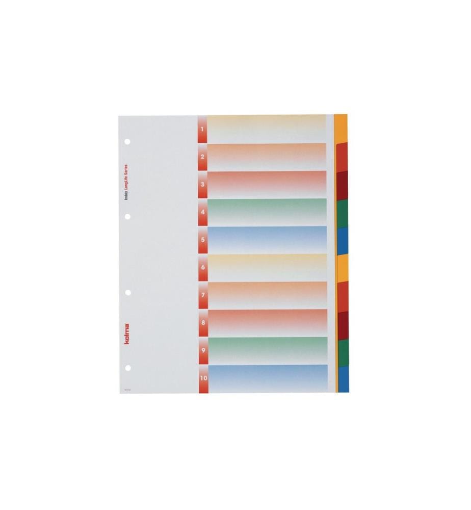 KOLMA - Registre A4 XL LongLife 1-10 En couleur