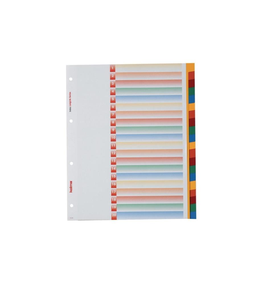 KOLMA - Registre A4 XL LongLife 1-20 En couleur
