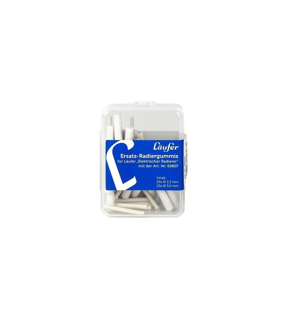 Läufer Gomme à effacer pour effaceur électrique 50 pièces, Blanc