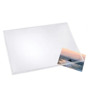 Sous-main de bureau Durella 50 x 70 cm, Transparent