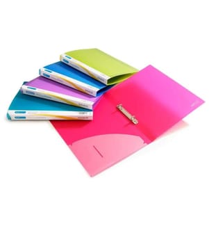 Rapesco Classeur A4 à 2 anneaux 35 cm, multicolore, 10 pièces
