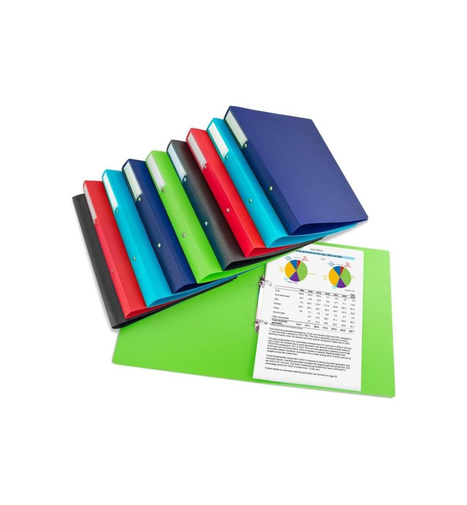 Classeurs Rapesco Eco GRS 40 cm, 10 pièces, Assortis