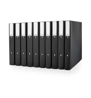 Rapesco Classeur Eco GRS 40.5 cm, 10 pièces, Noir