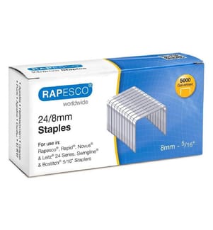 Rapesco Agrafe 24 / 8 mm, 5000 pièces
