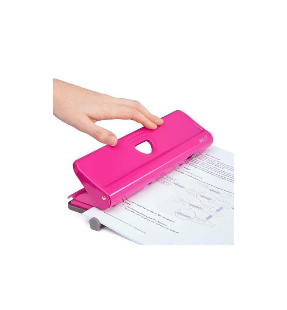 Perforatrice métallique 4 trous Rapesco 720 capacité 20 feuilles, Rose