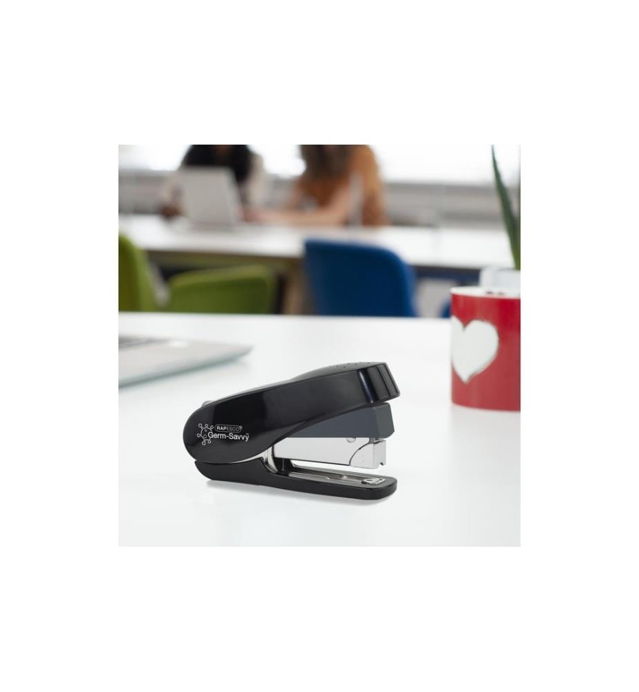 Rapesco Agrafeuse Germ-Savvy Eco Luna 50 feuilles, Noir