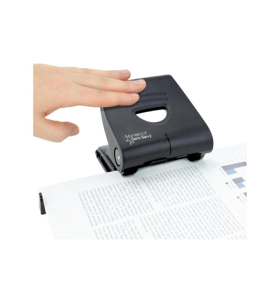 Rapesco Perforateur Germ-Savvy 827-P 30 feuilles, Noir