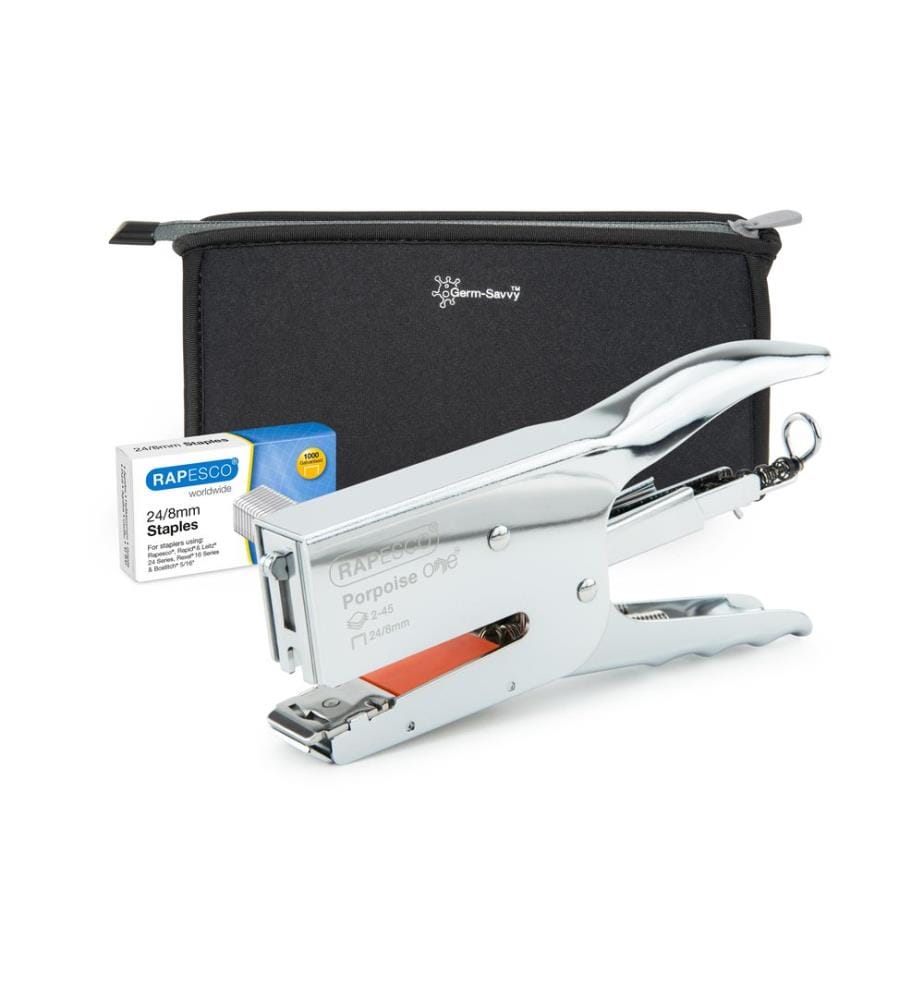 Rapesco agrafeuse Germ-Savvy One 45 feuilles, Chrome