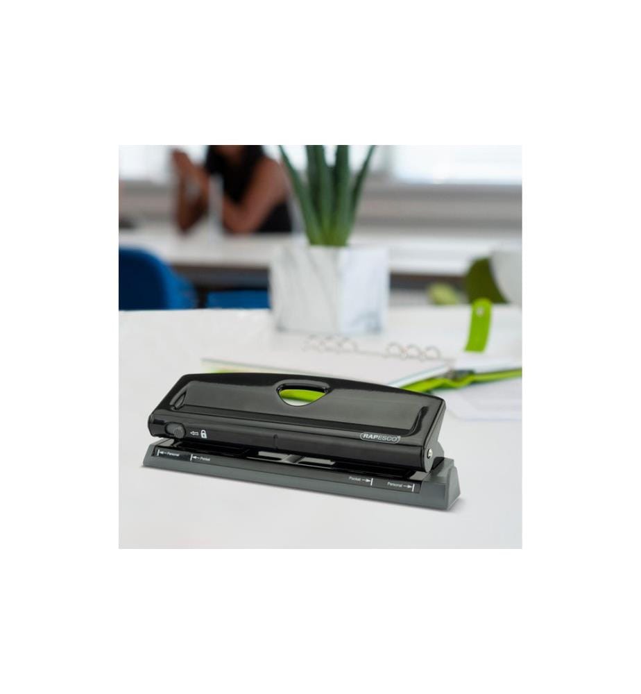 Rapesco Perforateur 1725 9 feuilles, Noir