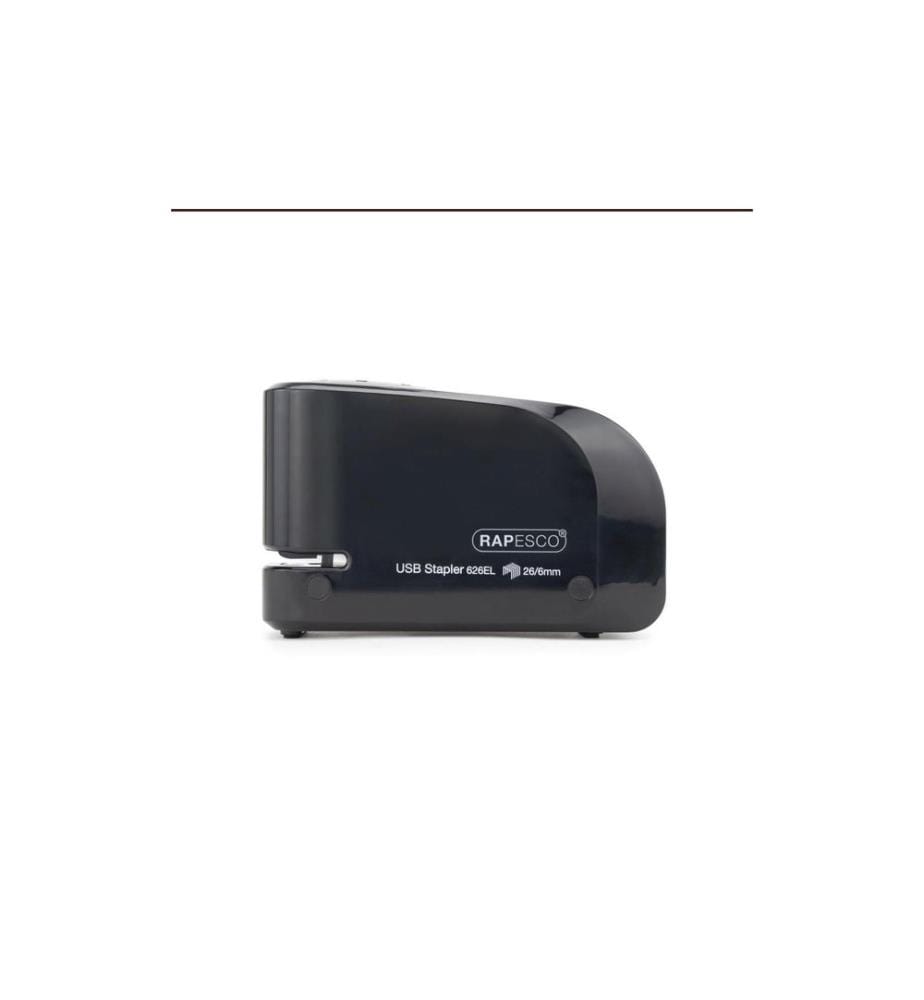 Rapesco Agrafeuse électrique 626EL USB/Batterie, Noir