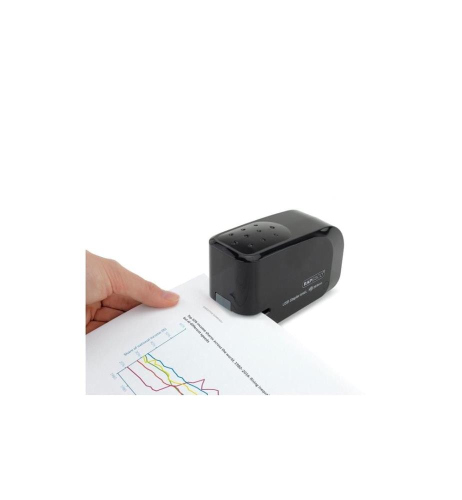 Rapesco Agrafeuse électrique 626EL USB/Batterie, Noir
