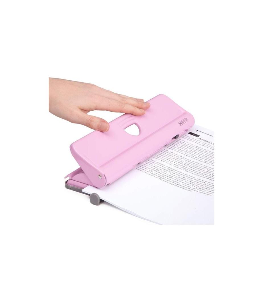 Rapesco Perforatrice métallique 720 4 trous Capacité 20 feuilles, Rose