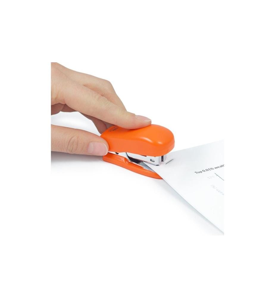 Agrafeuse Rapesco Bug Mini 12 feuilles, Orange