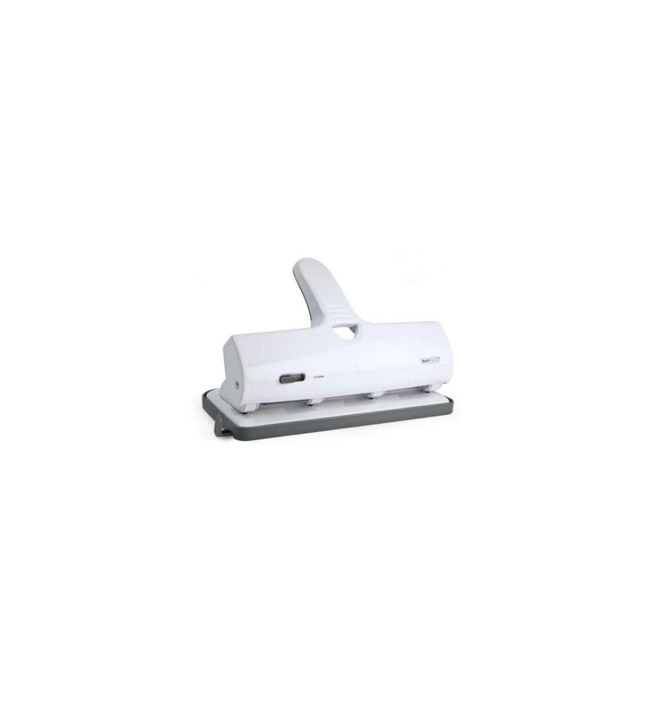 Perforatrice à levier Rapesco ALU 40 4 trous Capacité 40 feuilles, Blanc