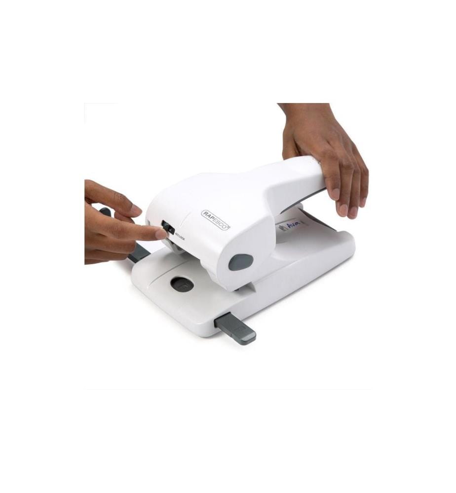 Rapesco Perforateur Zero-65 65 feuilles, Blanc