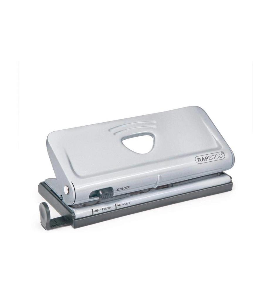 Rapesco Perforateur de calendrier réglable 6 trous 10 feuilles, Argent