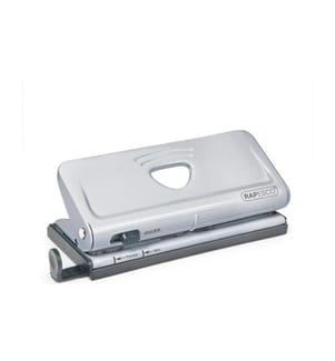 Rapesco Perforateur de calendrier réglable 6 trous 10 feuilles, Argent