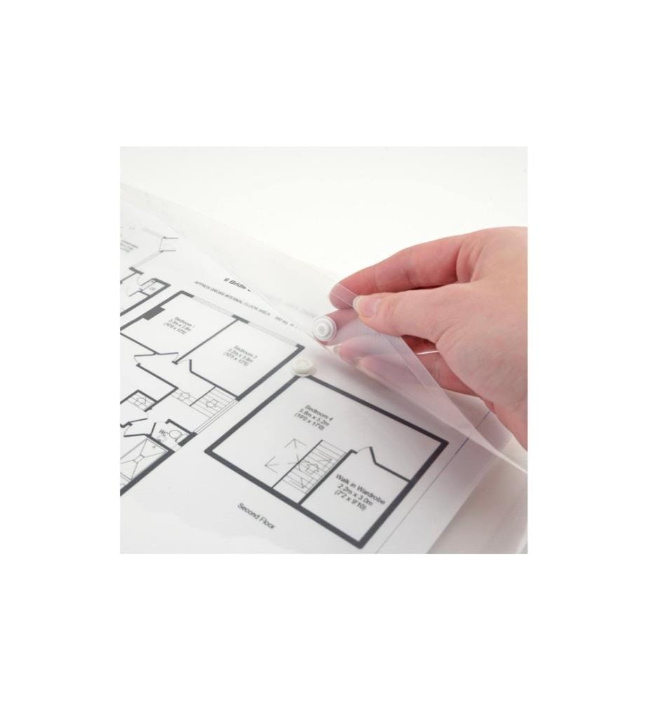 Rapesco pochette de documents Eco GRS A4+ transparente, 5 pièces