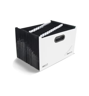 Chemise de classement Rapesco Supafile A4, Noir/Blanc