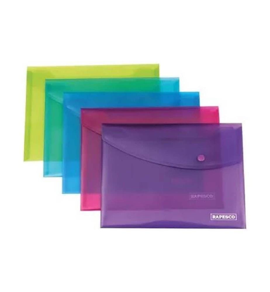 Rapesco Chemise porte-documents A4+, 5 pièces, assorties