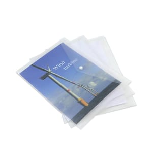 Rapesco Pochette documents Eco Transparent, 5 pièces