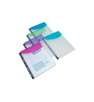 Rapesco Chemise porte-documents A4, couleurs assorties, 5 pièces