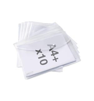 Chemise de classement A4+ Rapesco, transparente, 10 pièces