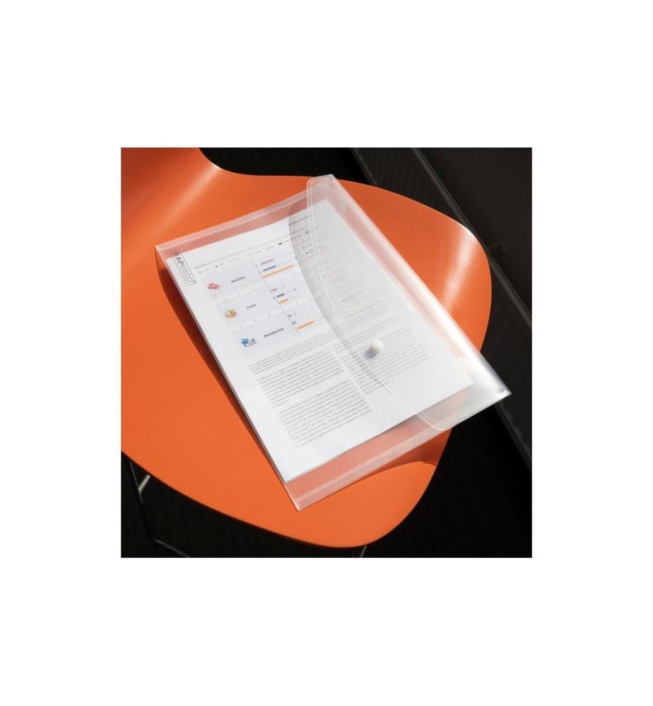 Chemise de classement A4+ Rapesco, transparente, 10 pièces