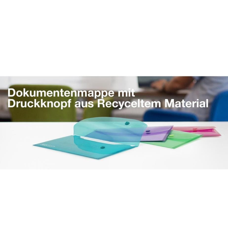 Rapesco Chemise de documents Eco GRS DIN Assortie, 10 pièces