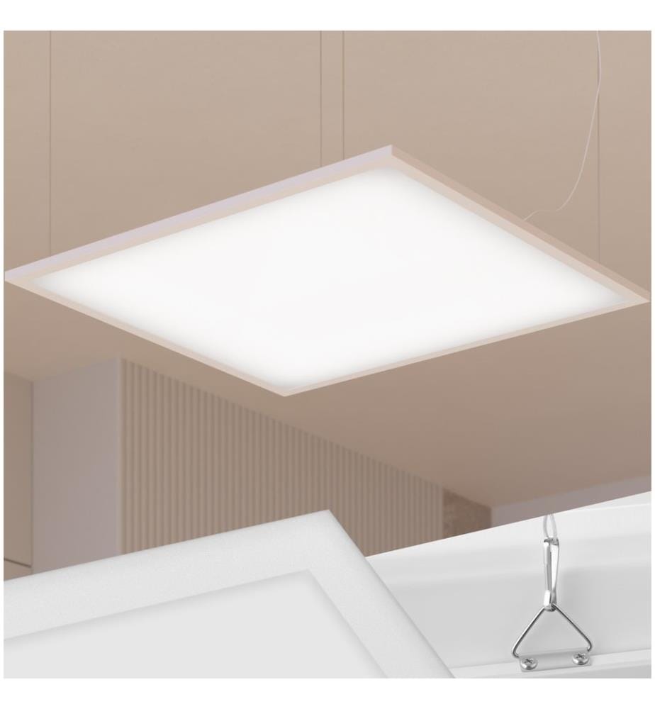 LED Panel Light Lucerna - warm white, ultra-slim, ceiling and wall mounting - 45 x 45 cm