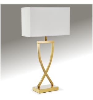 Lampada da tavolo Avina, design moderno, 60W - color ottone