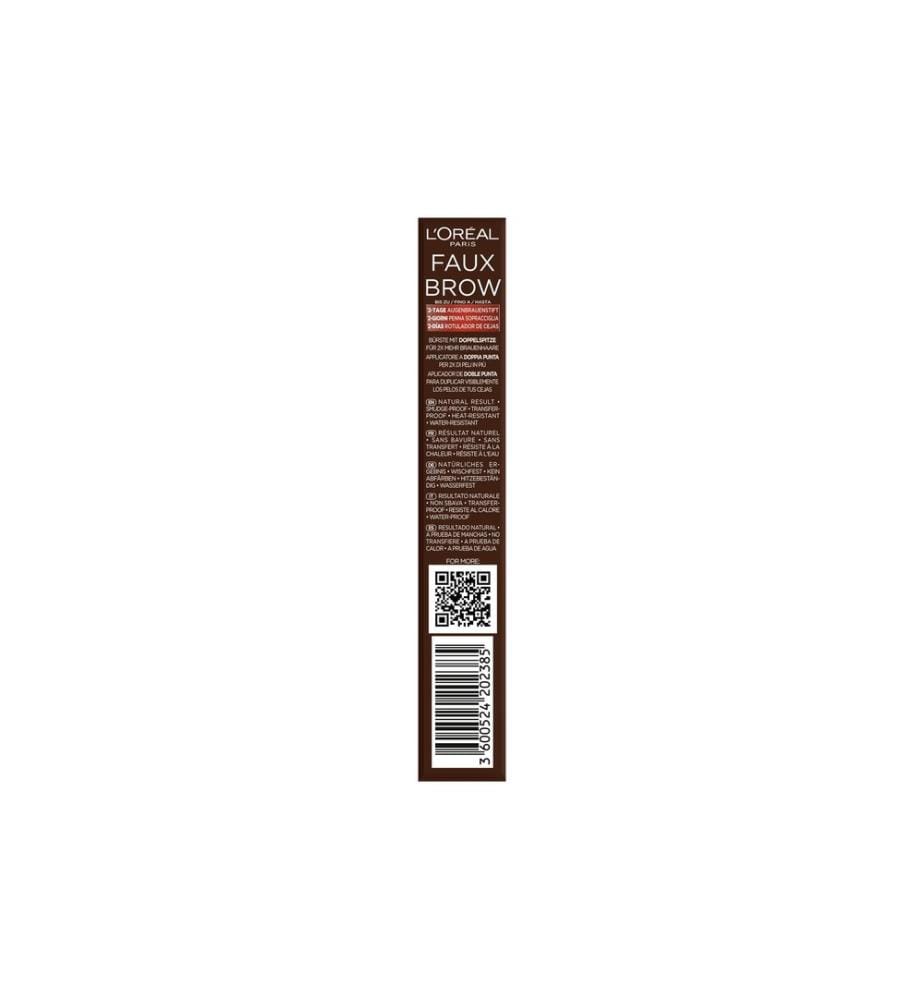L'Oréal Paris - Crayon à sourcils Infaillible Faux Brow Dark Brunette
