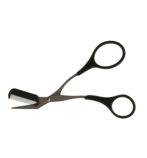 Trisa Accessoires - Ciseaux à sourcils avec peigne Noir