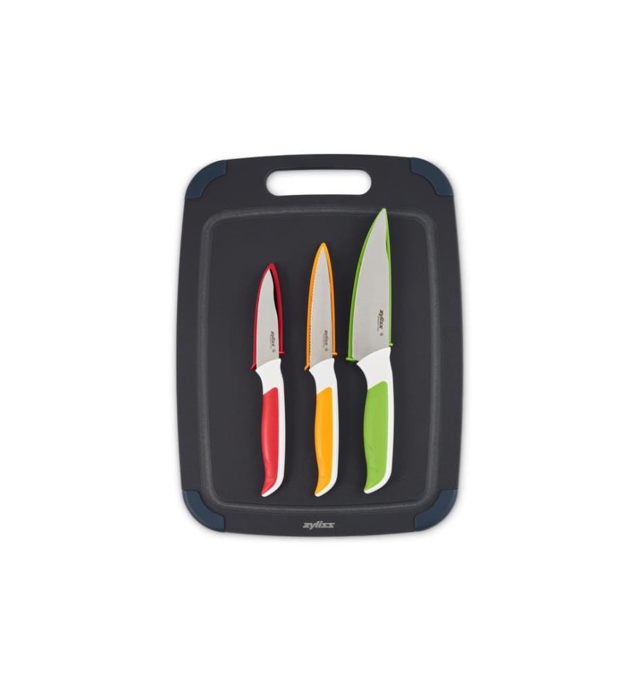 ZYLISS - Kits de planches à découper avec couteau, 4 pièces 28 cm  x 37 cm