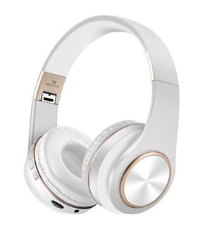 Cuffie Stereo Bluetooth V5.0 Studio - Bianco