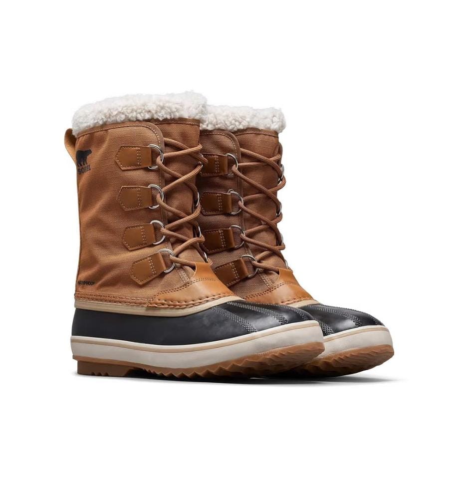 Bottes de Neige Imperméable 1964 PAC NYLON - Camel Brown & Black