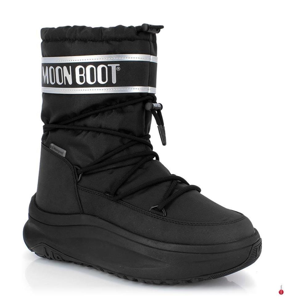 MOON247 Polar Après-Ski Boots - Black and Silver