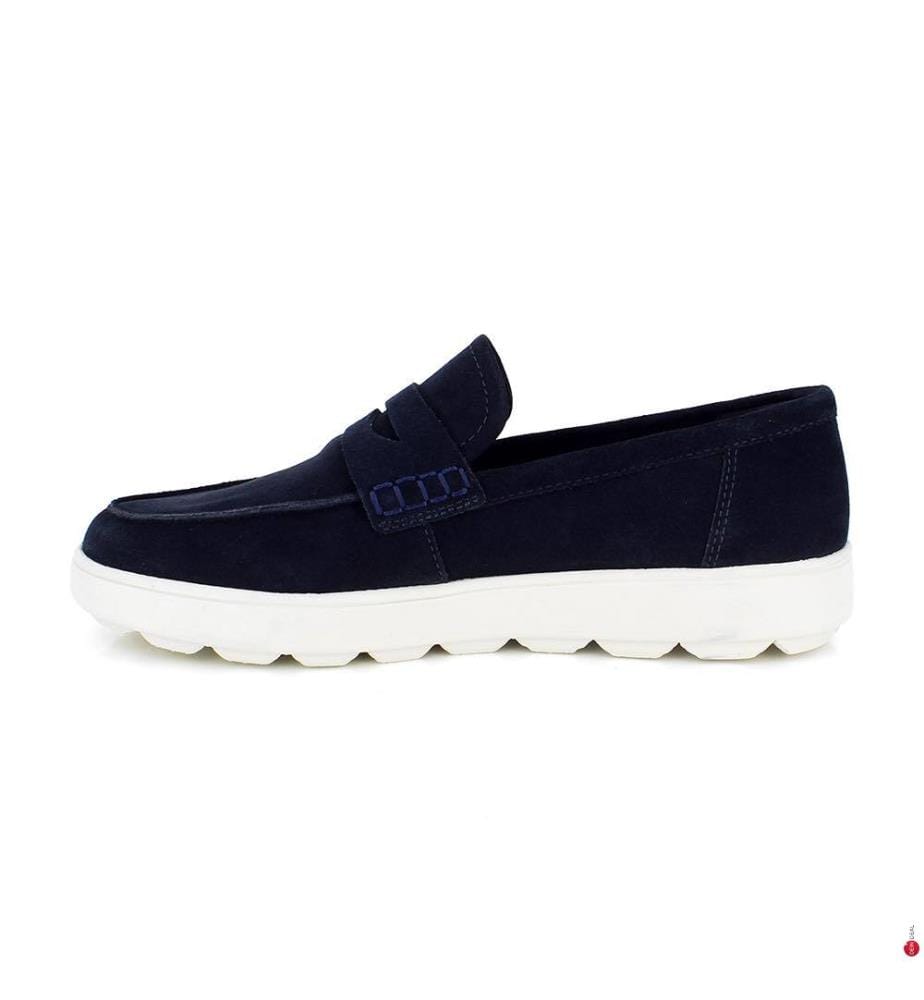 Leder-Slipper – Blau